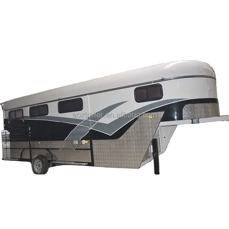 Good Looking Gooseneck Horse Trailer Roof Vents 4 Float For Horses Shipping With Best Price