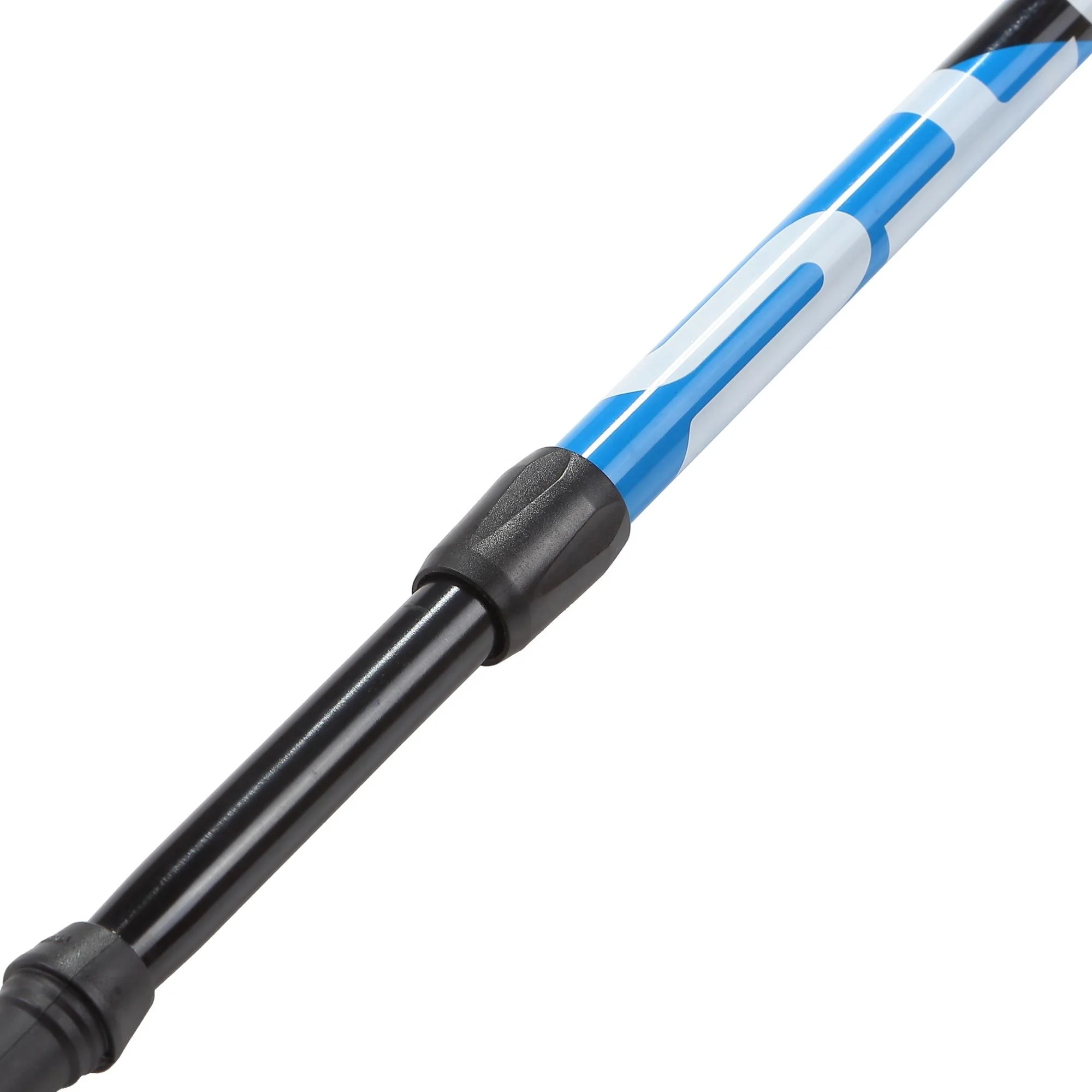 
Clip-buckle strap two section comfortable trekking poles cork handle nordic walking sticks 