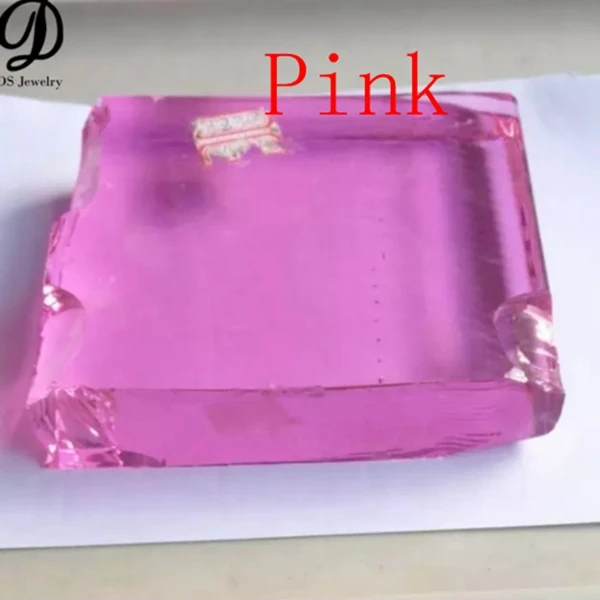 Wholesale Synthetic gemstone raw Sapphire Blue  glass material gems for jewelry