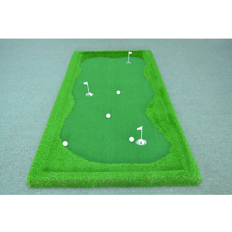 Double Layer Mini Golf Green Course Mat Artificial Grass Green Turf For Golf