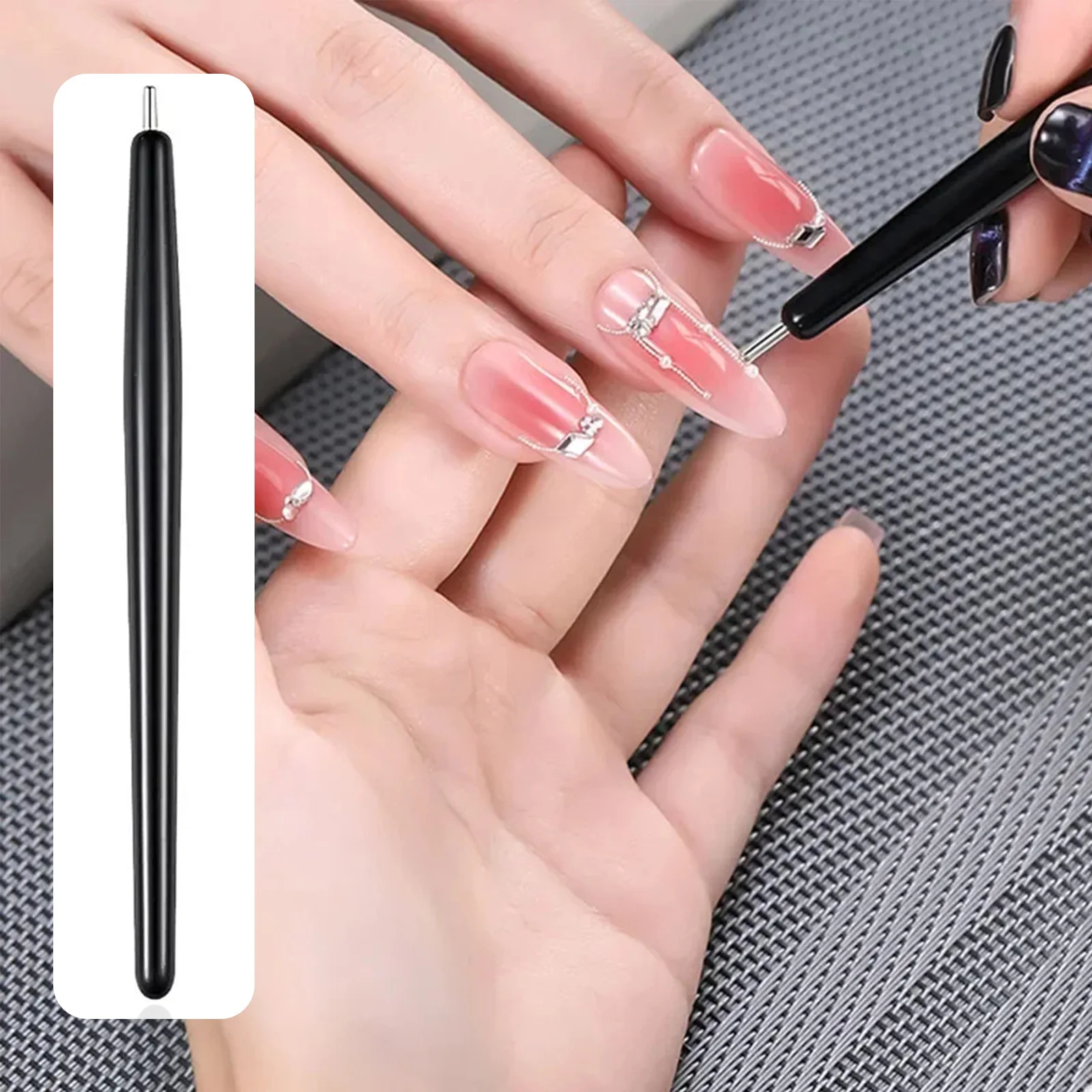 New High-Precision Magnetic Pen for Nail Art Special Steel Ball Suction Tool  Wholesale