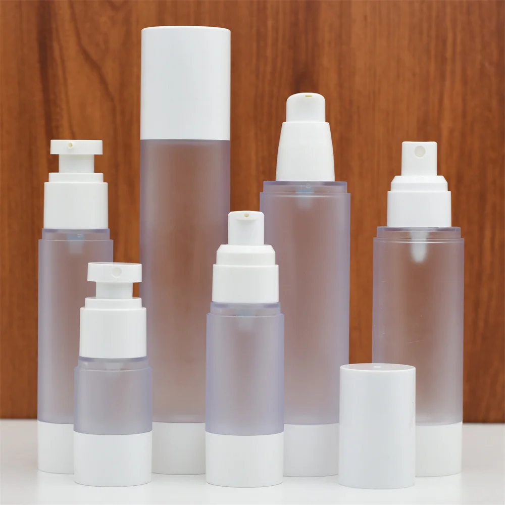 15ml 30ml 50ml 80ml 100ml 120ml Plastic AS White Frosted Airless Spray Pump Bottles