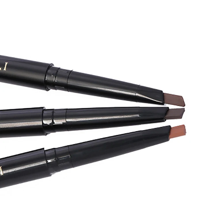 Makeup New Waterproof And Sweatproof Lasting Non-Marking Makeup Pen Double Head Triangle Automatic Rotating Eyebrow Pencil