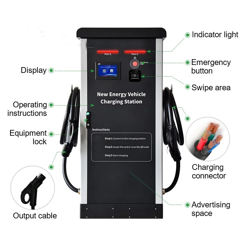 
30kw 32A CCS1 CCS2 EV Car Chargers EV Charging Piles 