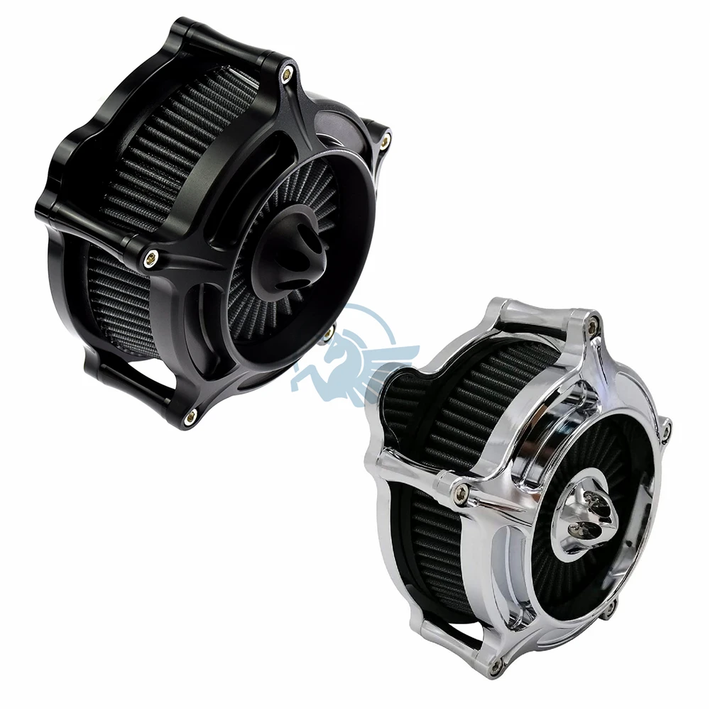 CNC шип турбинный воздухоочиститель фильтр для Harley touring CVO Street Bob Ultra Electra glide Road King Softail Dyna X48