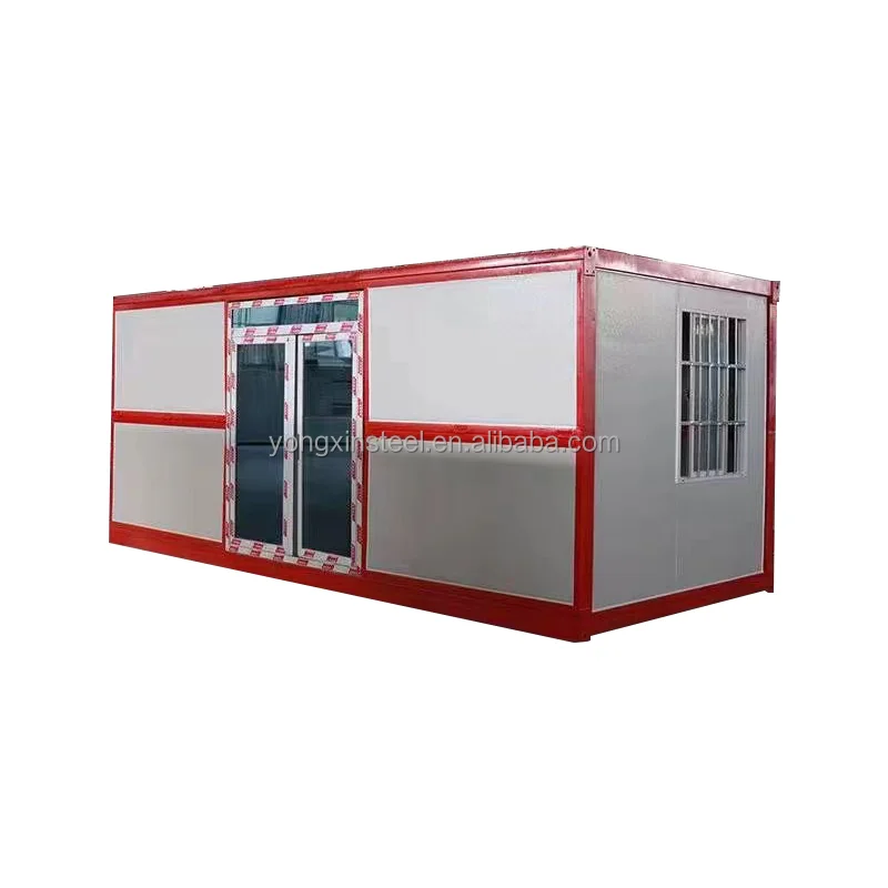 Wholesale Prefabricated Foldable Home 20 40ft Container Bar Coffee Shop Fold Out Container House For Sale