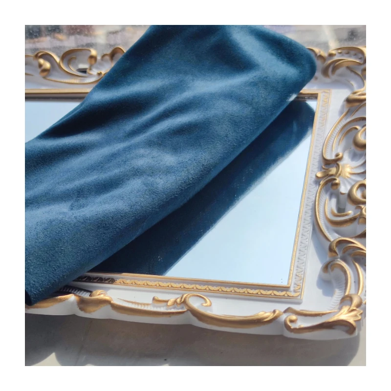 China Big Factory Made Bamboo Handle Mini Bag Suede Floor Covering Fuax Fur Fabric With Best Quality A01-002