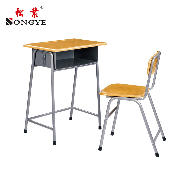Portable Student Training Chair Fixed Table And Chair Set For School Classroom