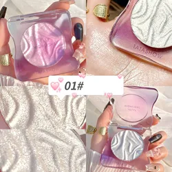 Nebula highlighter powder Mashed potato Cake Monochrome high-gloss contouring female natural nude makeup brightening