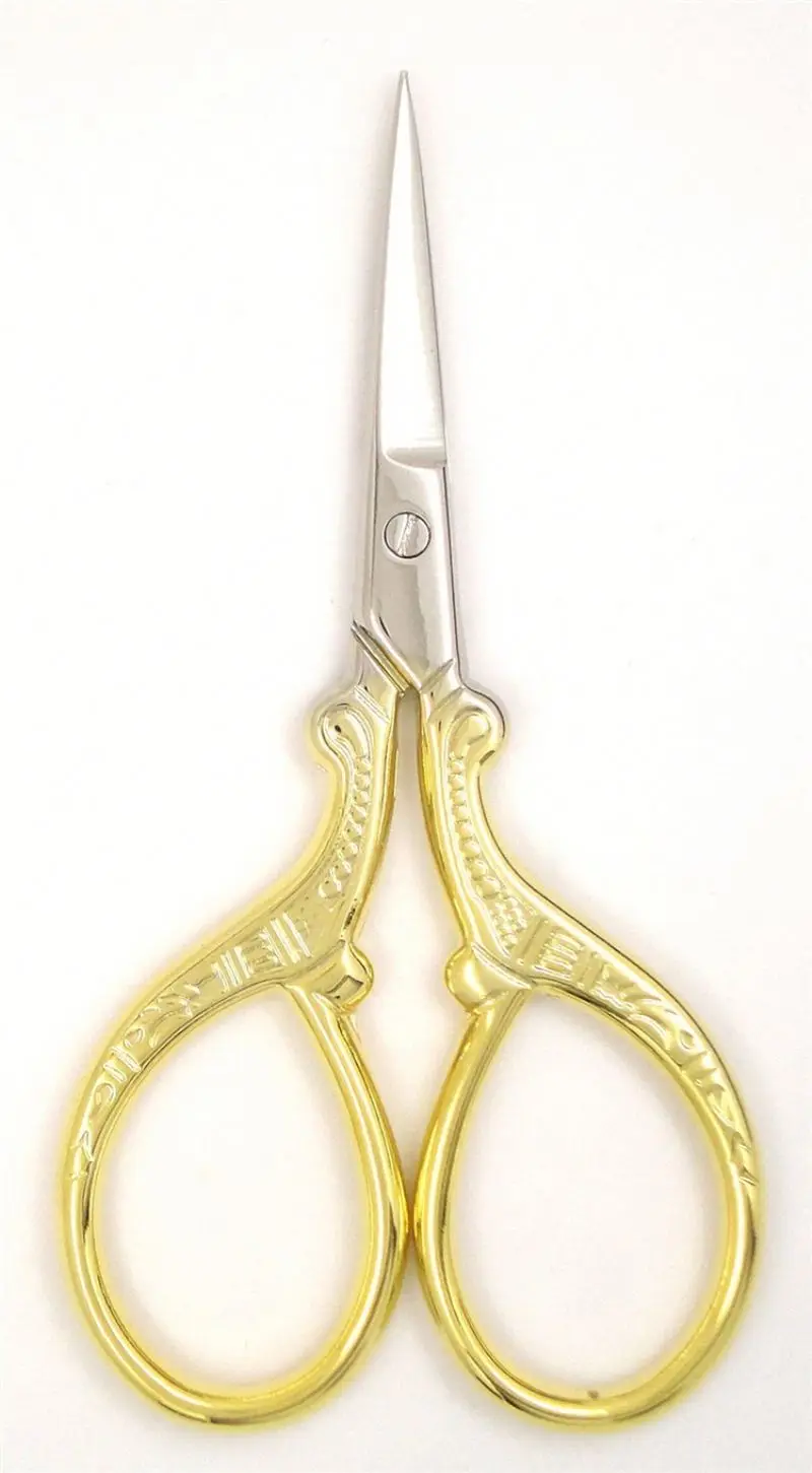 
Makeup Eyelash Scissors Beauty Scissors Stainless Steel Eyebrows Gold Multifunctional Scissors 