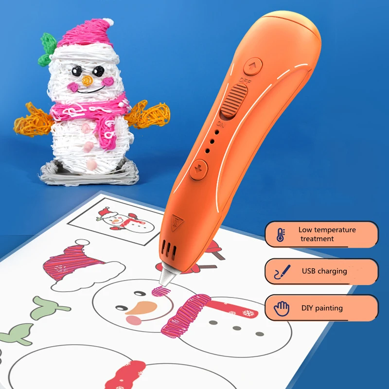 Zhengguang Drawing Toys 3D Pen Hot Sale Drawing Printer Low Temperature DIY Education Toys Drawing Printing 3D Pen For Kids