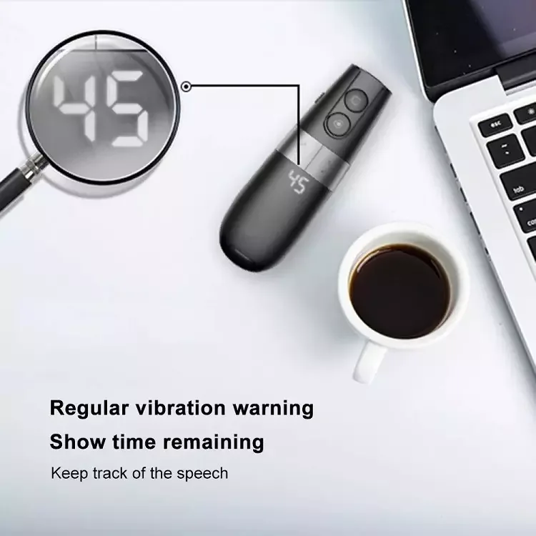 H101 Wireless Remote Control Pointer Digital Presentation Pen Multifunction 2.4G Wireless Presenter PowerPoint Black