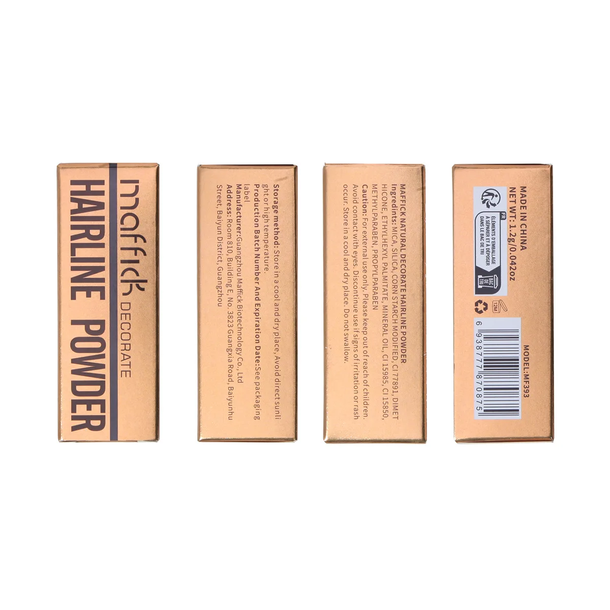 Customized Hairline Powder With Logo Waterproof Sweatproof Hair Texturizing Powder Private Label Voluming Hair Line Powder