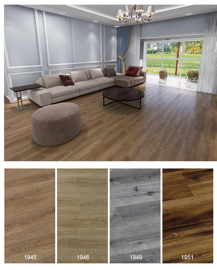 China Factory Unilin Valinge Click Wooden Color  Flooring Plank   Laminate Flooring Spc EVA  IXPE PVC Rigid Vinyl  Floor Tiles
