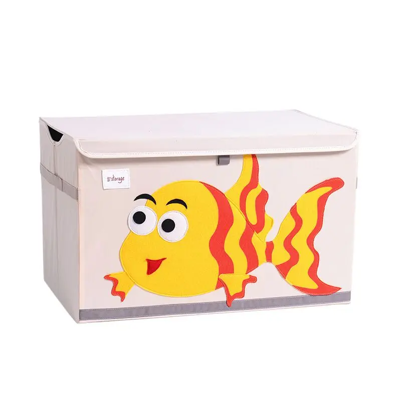Factory foldable customized design cartoon toy storage box
