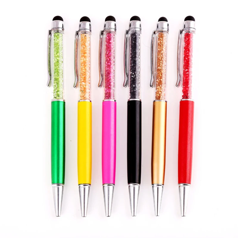 Promotional Crystal Metal Touch Pen Fashion Gift Crystal Diamond Pen With Custom Logo