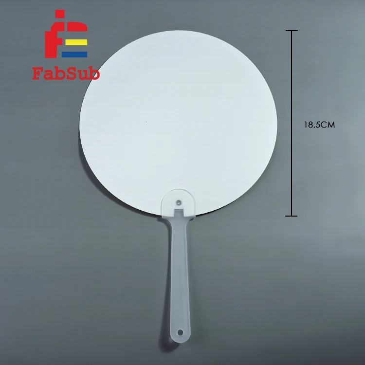 Sublimation Plastic Hand Fan Long Handle Customized PPT Hand Fan Waterproof Sublimation Hand Fan Blanks