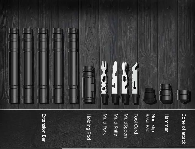 Trekking Pole Walking Poles Outdoor Camping Defense Stick Safety Multi-Functional Home Rod Hiking Poles Survival Tool Alpenstock