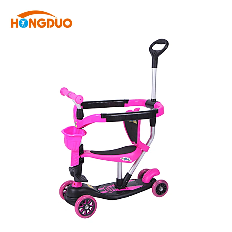 multi function Flashing 4 Wheel 6 IN 1 Mini Ant Kids Safety children Kick Scooter with seat