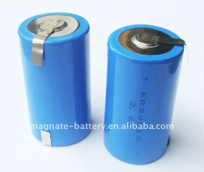 Bobbin Battery Primary Lisocl2 Lithium Batteries ER34615 Plus 5A capacitor SPC 1550