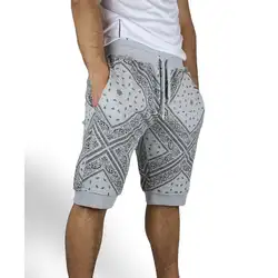 High quality jogging graphic bandana shorts