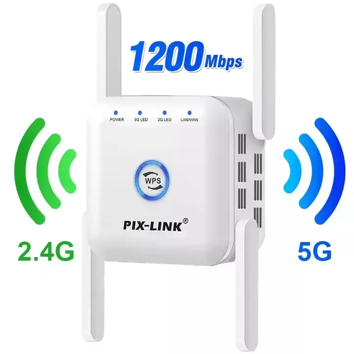 Hot-selling WiFi Range Extender 1200M 2.4GHz / 5GHz Dual-band Wireless Router Repeater AP