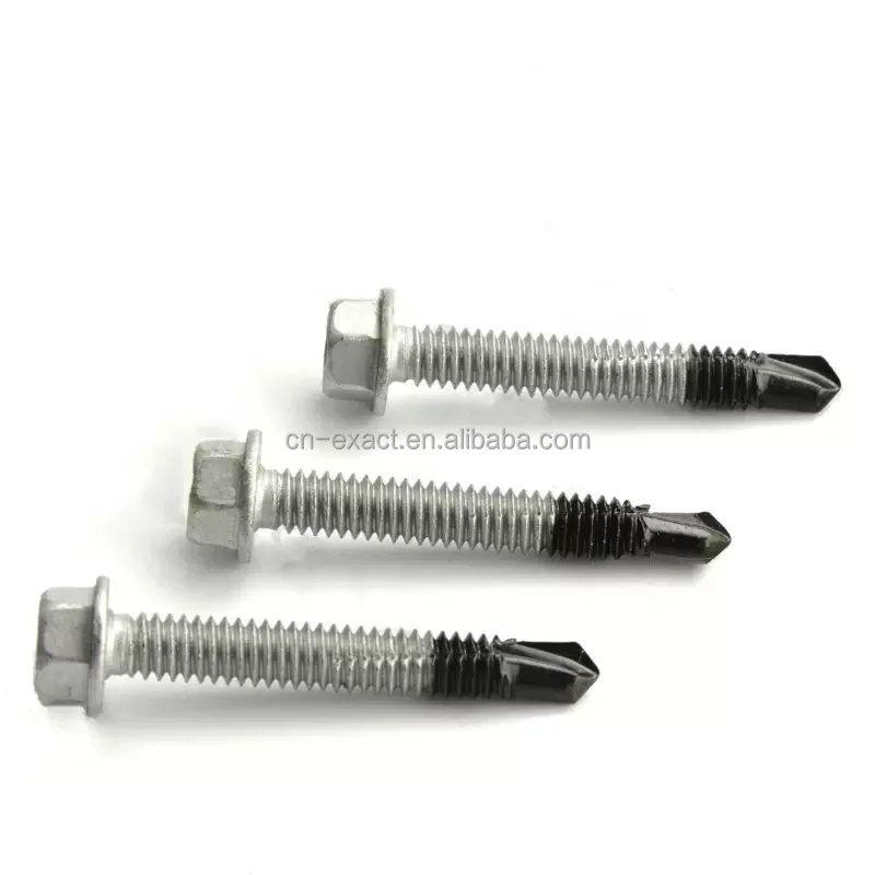 Factory fastener Taiwan quality Hexagon Flange Stainless Steel Bi-Metal Self Drilling screws BiMetal Screw