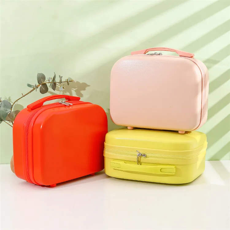 Fashion cute children small hand carry ABS mini cosmetic kid travel suitcase 14 inches gift box luggage bag travel luggage