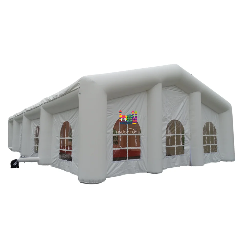 Huge 20x10m PVC WaterProof White Wedding Inflatable Tent Inflatable Marquee Outdoor