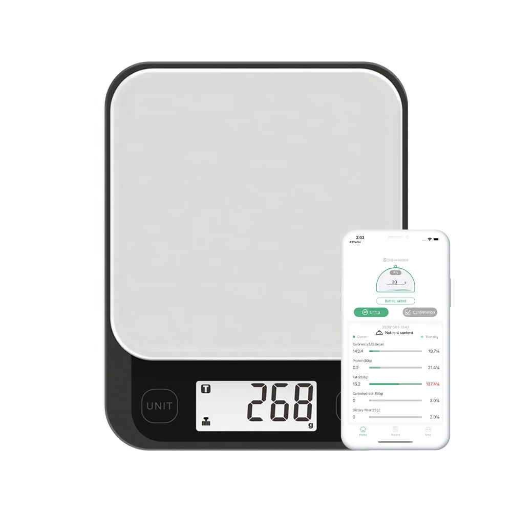 Large Capacity Electronic Food Nutrition Weighing Scale 5kg Use ABS Plastic Professional Digital Kitchen Scale
