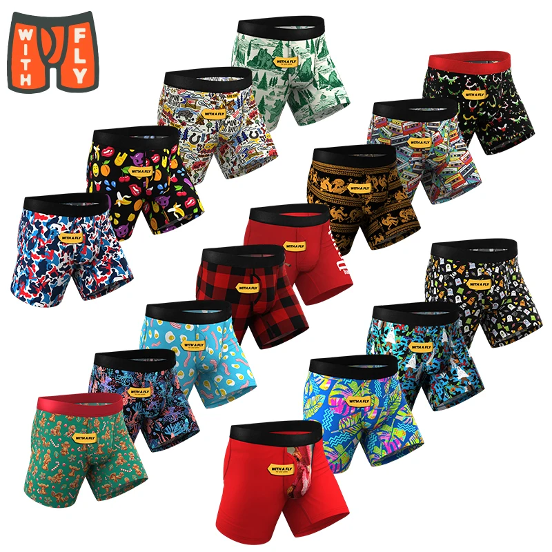 Oem Odm Custom Logo Boxers For Men Spandex Modal Men Boxers Briefs High Quality Design Men Underwear Boxer Shorts