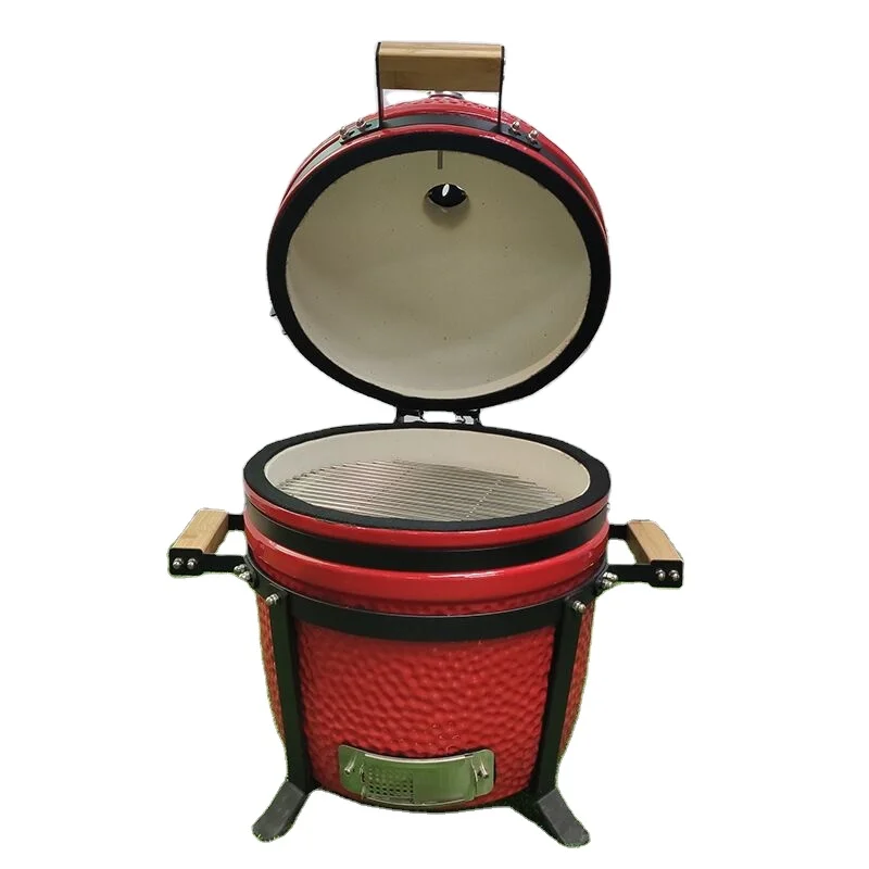 Double layer stainless steel grill net portable ceramic grill BBQ Charcoal Kamado Grill