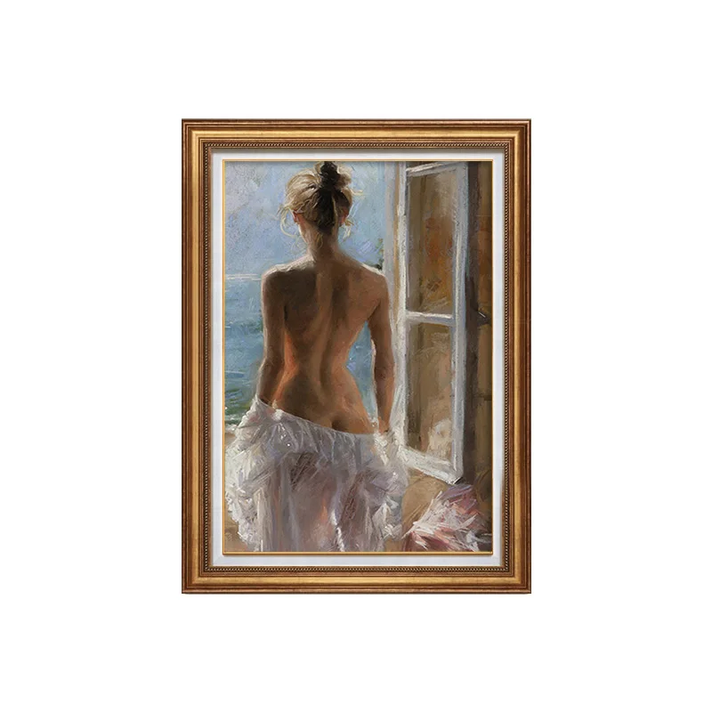 
Popular home decor young girl pictures sexy nude canvas oil painting 