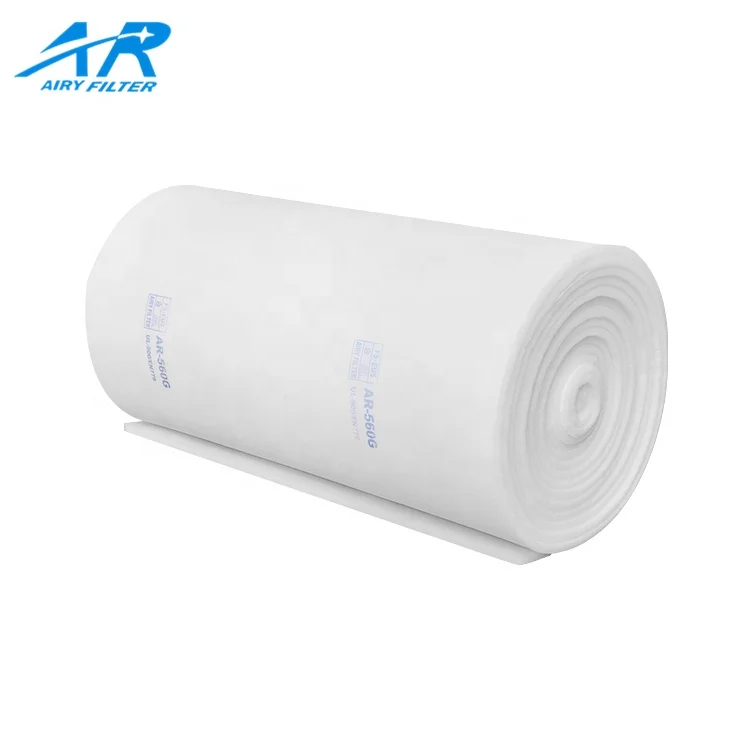Low Energy Consumption Eu5 Roof Filter Paint Filter Paper For Cabin+ Panel spray booth ceiling filter