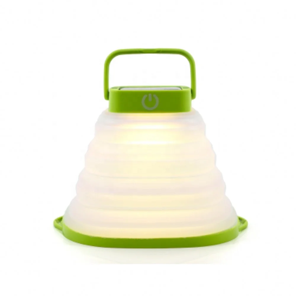 Collapsible 3-Level Brightness USB & Solar Charging LED Light Lamp IP65 Waterproof Portable Rechargeable Lamp For Camping
