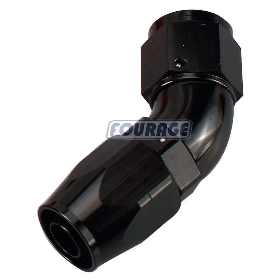 45 Degree Aluminum Forged Elbow -12AN AN12 Female Swivel One Piece Full Flow Hose End Fitting Adapter