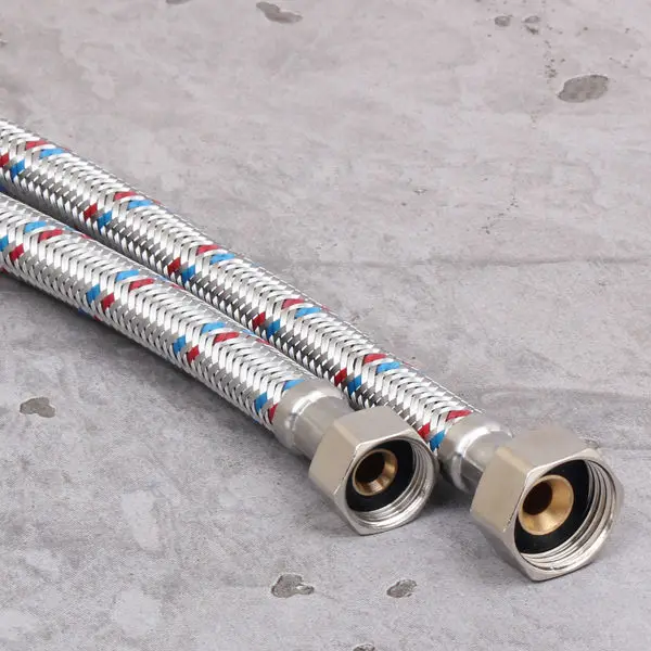 Bathroom large diameter stainless steel braided pipe