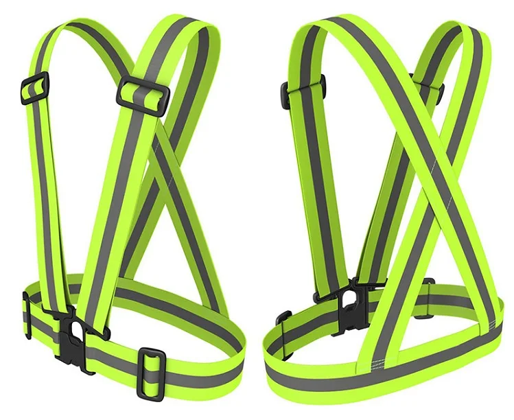 Высокая видимость портативный светоотражающий жилет безопасности для бег человек или велосипедист оранжевый желтый красный хорошее качество