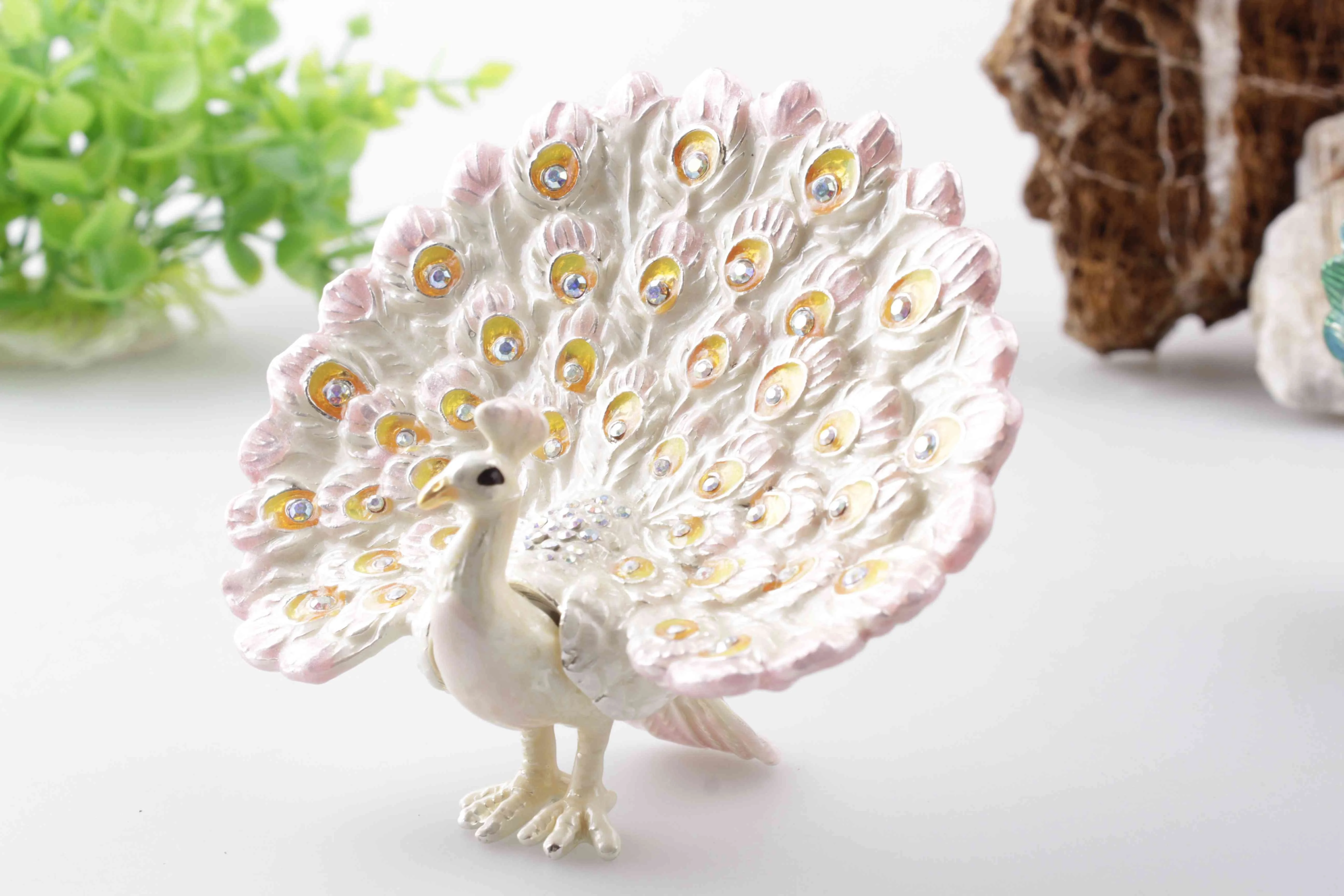 Лидер продаж 2021, роскошная шкатулка для ювелирных изделий, подарочные коробки, изысканная коробка для украшений с павлином