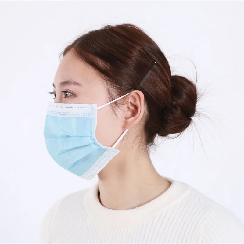 Big Discount Face Masks Black Disposable 3Ply Medical Printed Disposable Face Mask A01
