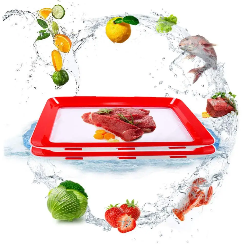 Food Tray Plastic Preservation Tray Kitchen Tools Healthy Seal Storage Container Creative Food Preservation Tray Ningbo