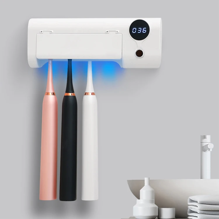 2 IN 1Portable Smart Auto 99.9% Usb Toothbrush Sanitizer Holder electric toothbrush sterilizer