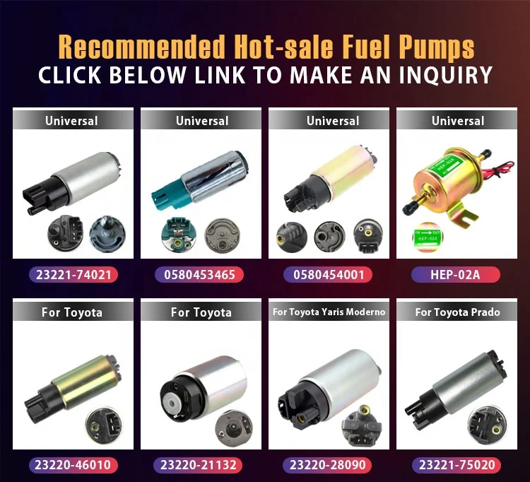 0580454001 High Quality Car Pila de Bomba de Gasolina BHS Fuel Pump for 580453408 580453409 580453422 580453423