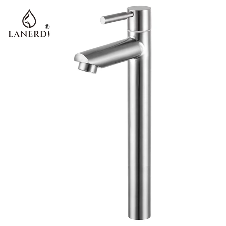 Lanerdi Cross Handle Single Lever  Brass Chrome Basin Faucet