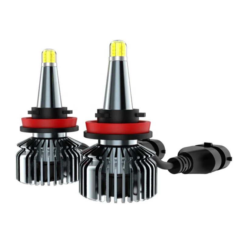 360 Glow Single Beam H1 H7 H11 9006 LED Headlights 55W 6000LM Led Light Headlamps with Built-in Driver for Nissan Honda Toyota