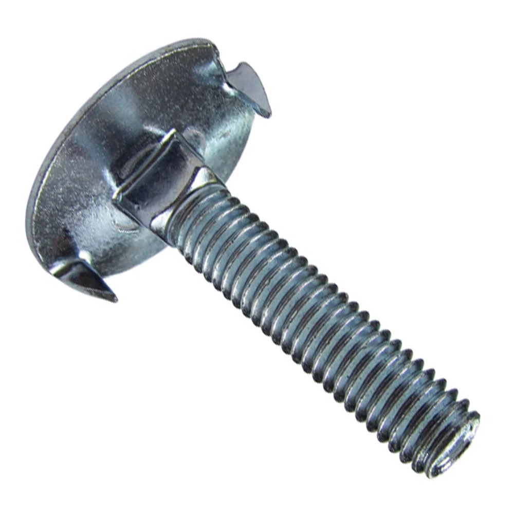 Bucket Belt Elevator Bolt M6 Customized Carbon Steel Stainless Steel 304 316 Flat Head Fanged Elevator Bolt