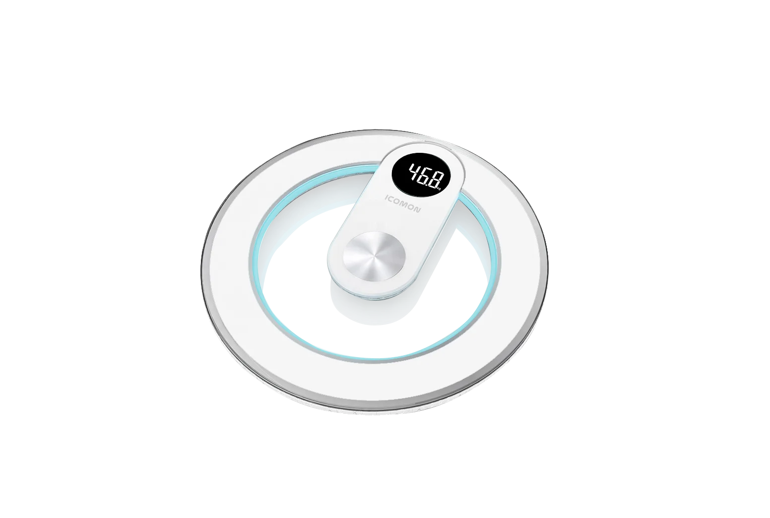 Новый тип круглые очки на платформе дизайн ЖК-дисплей весы для ванной