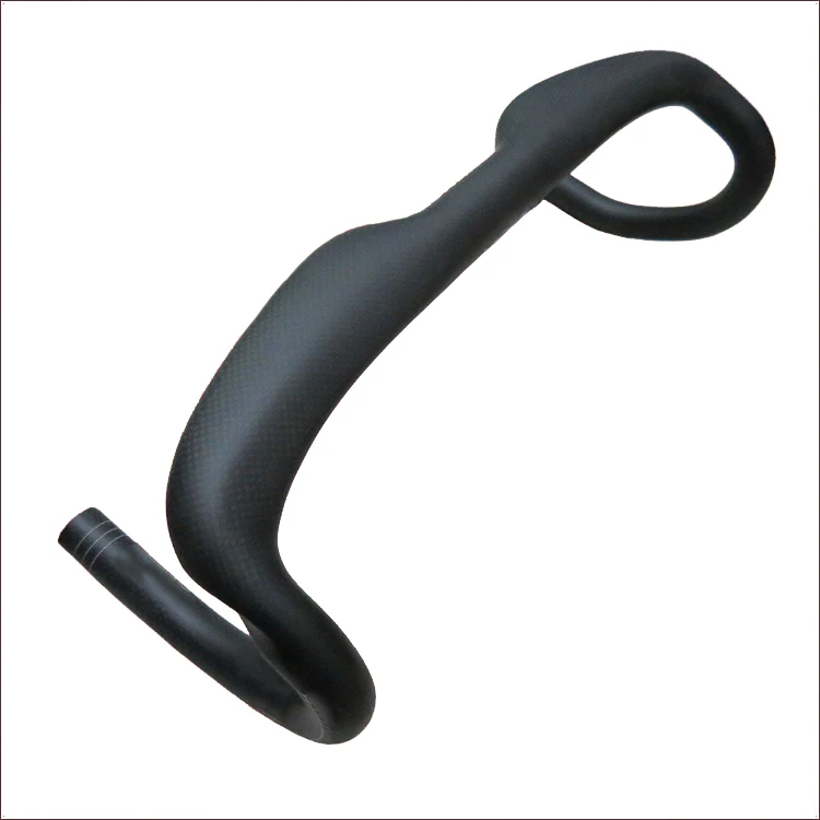 Ultra-light Custom Bicycle Curved Handlebar 3K Full Carbon Fiber Bicycle Road Bend Handle
