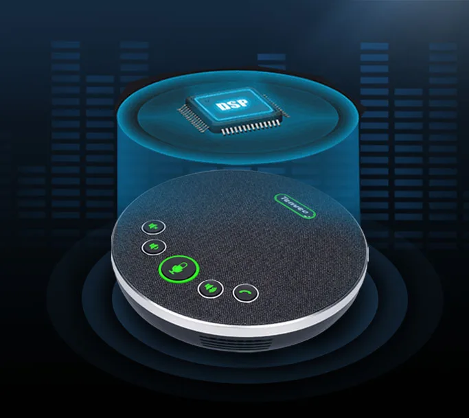 Tenveo M3B Enhanced Noise Reduction Algorithm Home Office 360 Degree Voice Pickup Conference Speaker USB Speakerphone