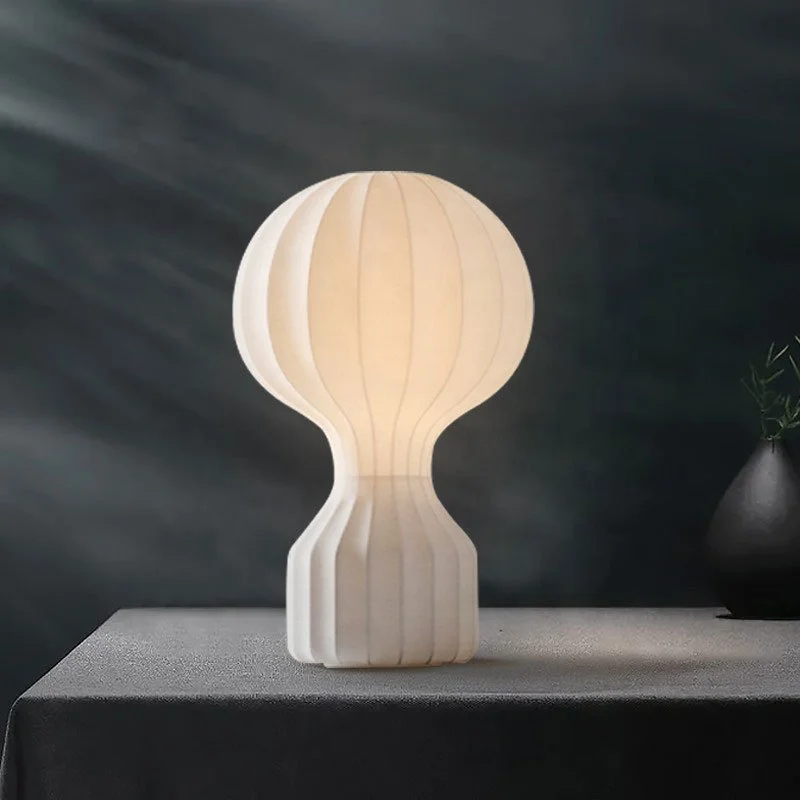 Modern Creative Indoor Table Lamp Silk Fabric Air Balloon Decor Ambient E27 Reading Table Light for Bedroom